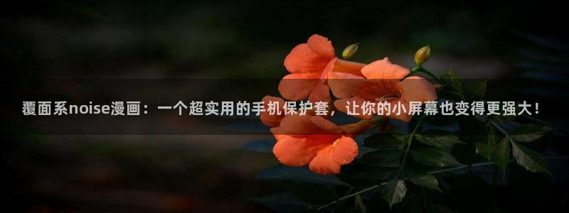 香蕉文化免费读漫画的：覆面系noise漫画：一个超实用的手机保护套，让你的小屏幕也变得更强大！